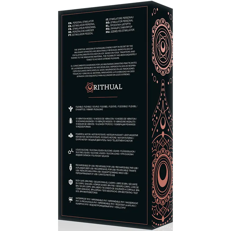 Вібратор для точки G Kriya, колір: чорний Rithual (Іспанія) Rithual RI912192 103086 - фото 3