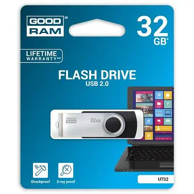 USB-флешнакопичувач Goodram 32GB UTS2 (Twister) чорний USB 2.0 (UTS2-0320K0R11) - фото 2