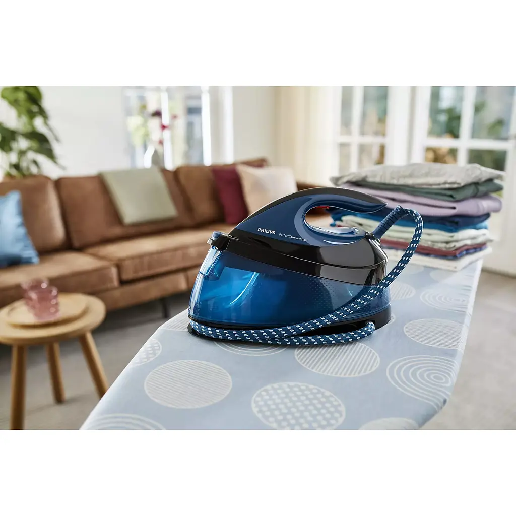 Утюг-парогенератор Philips PerfectCare Compact 2400 Вт синий (GC7846/80) - фото 10