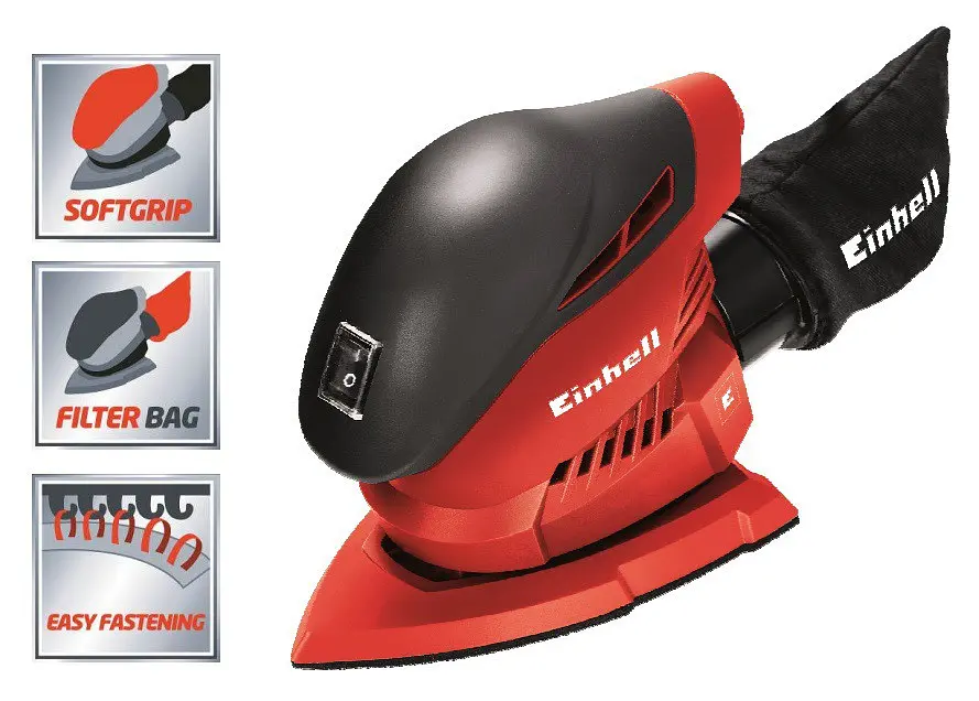 Шлифмашина вибрационная TH-OS 1016 100Вт Einhell teh0025414 - фото 4