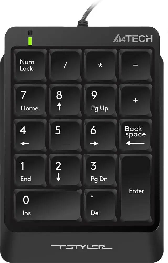 Цифровой клавиатурный блок A4Tech FK13P Black (FK13P (Black)) - фото 2