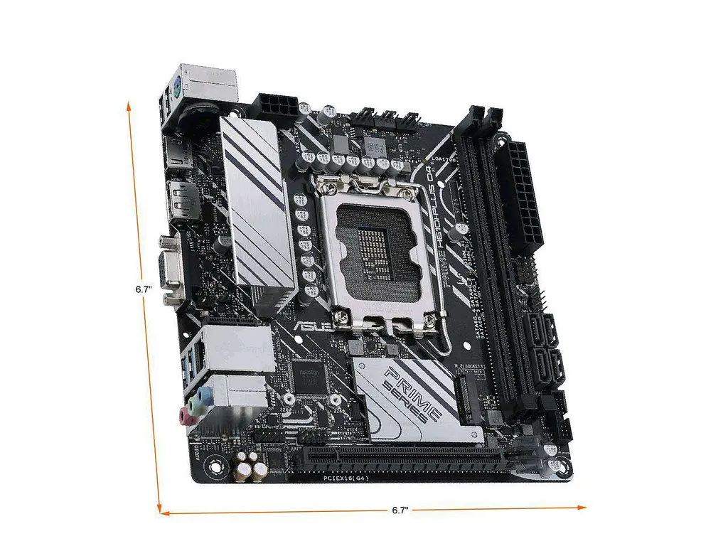 Материнська плата ASUS PRIME H610I-PLUS D4-CSM (PRIME H610I-PLUS D4-CSM) (Socket 1700, Intel H610, Mini-ITX) - фото 5
