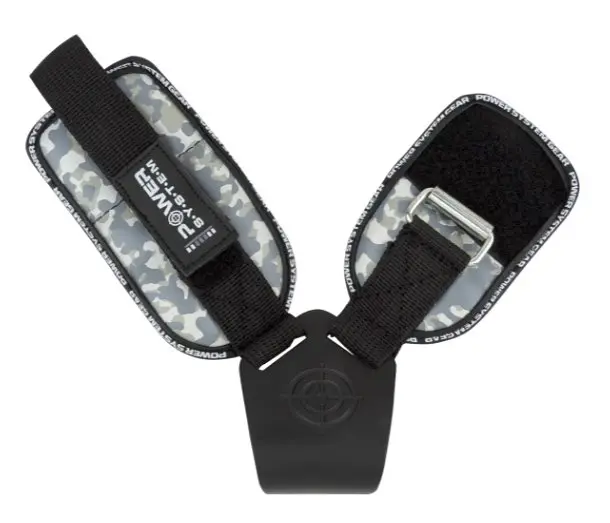 Гаки для тяги на зап'ястя Power System PS-3370 Hooks Camo Black/Grey L (PS_3370_Black/Grey L) - фото 3