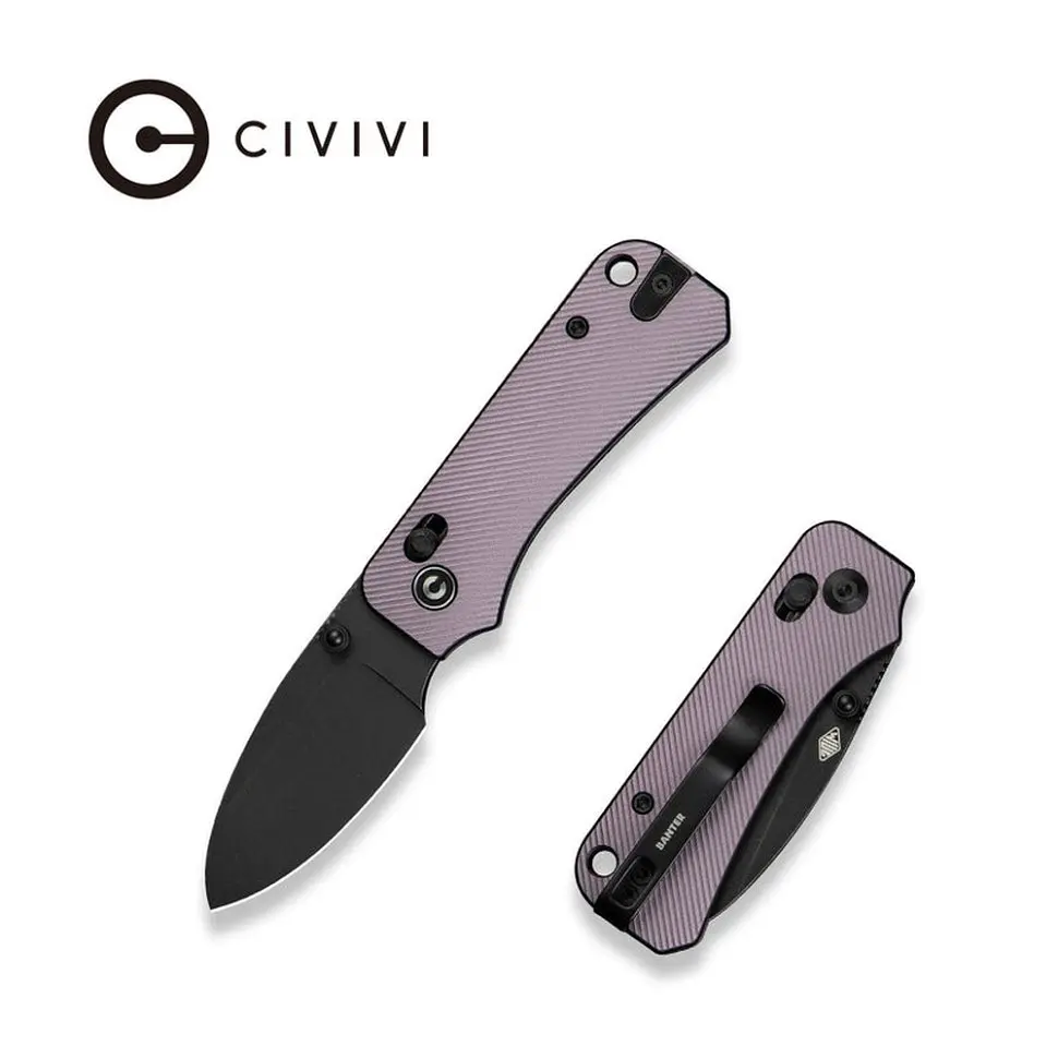 Ніж складаний кишеньковий Civivi Baby Banter 2, (5.9 см) Nitro-V/Aluminum фіолетовий - фото 10