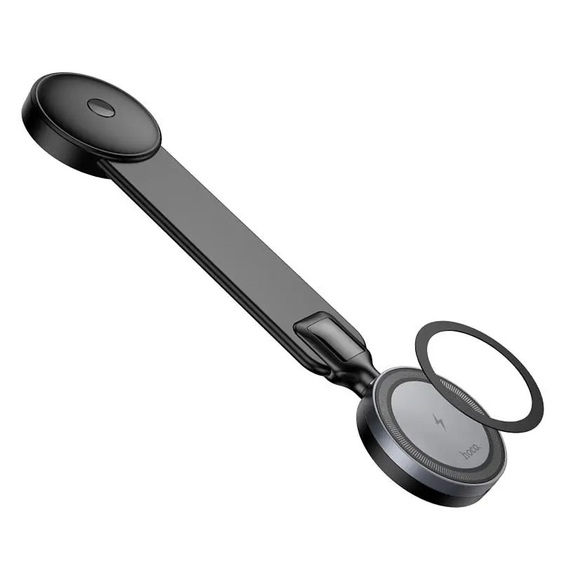Автотримач з БЗП Hoco HW29 Magnetic Wireless Charging 15W Black - фото 4