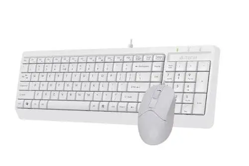 Комплект Fstyler Sleek Multimedia Comfort F1512 White клавіатура+миша A4Tech teh0020651 - фото 3