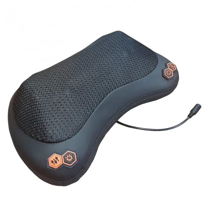 Масажна роликова подушка для дому та машини масажер для спини та шиї Massage pillow CHM-8028 - фото 7