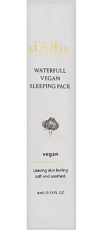 Гелева маска для сну 4 мл D'alba Waterfull Vegan Sleeping Mask