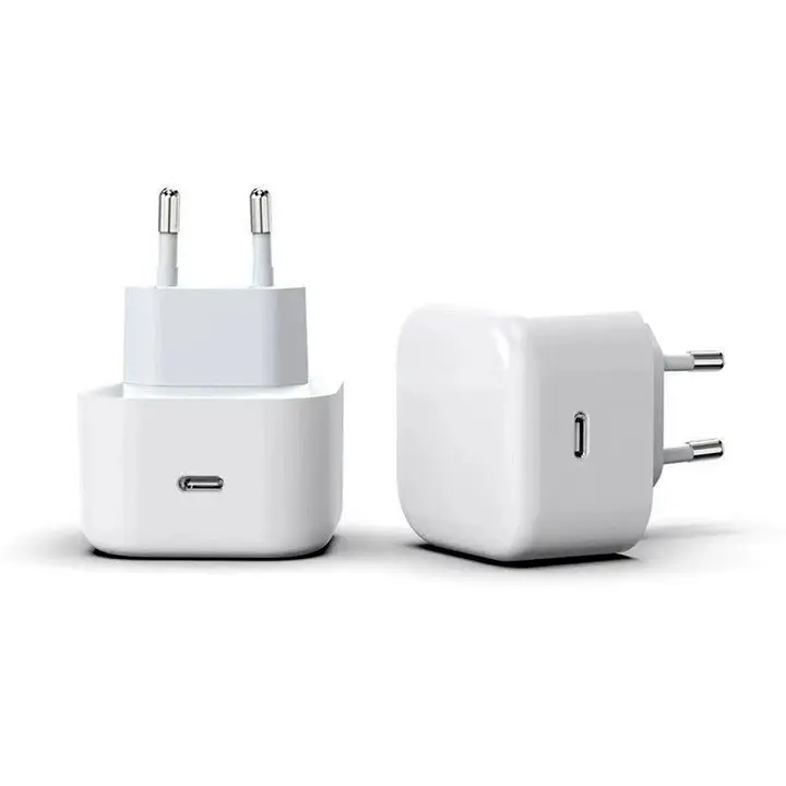 Зарядний пристрій - блочок FoxConn Dynamic Power Adapter PD 40W - 60W 1:1 для Apple 1 вихід юсб-с білий - фото 2
