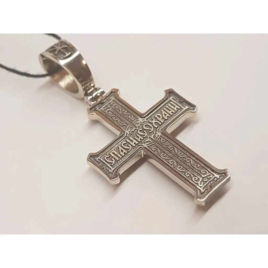 Золотий хрестик Харківська ювелірна фабрика Розп'яття Христа. 11541-ЧБЕЛ - фото 4