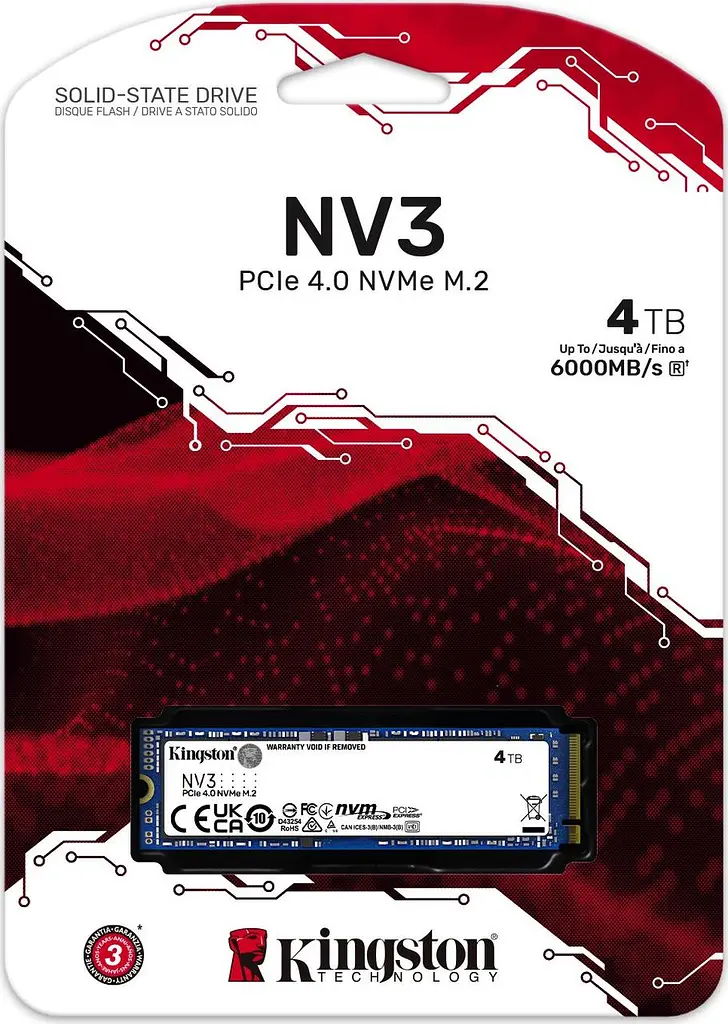 Накопичувач SSD NVME - твердотільний диск KINGSTON NV3 4TB (SNV3S/4000G) - фото 7