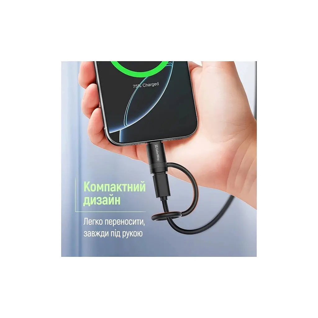 Перехідник Lightning F to USB-C M black ColorWay (CW-AD-CL2) - фото 11