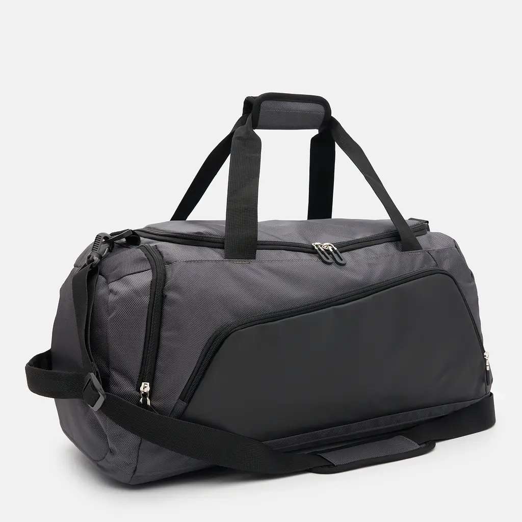 Дорожня сумка сіра текстильна Confident TB8-T17G - фото 3