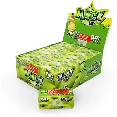 Папір для самокруток Raw Juicy Jay’S Green Apple Rolls - фото 3