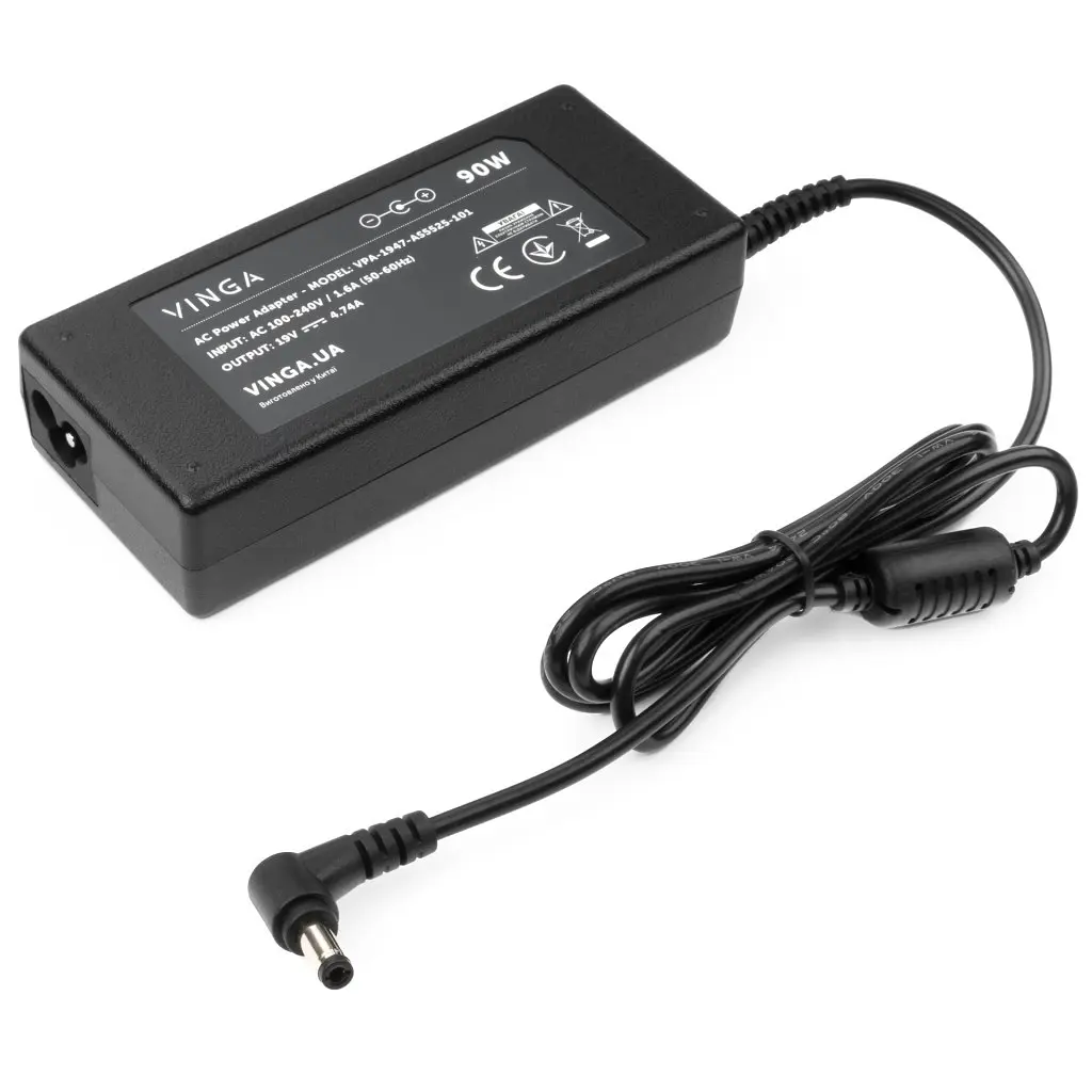 Блок живлення до ноутбуку Vinga ASUS 90W 19V 4.74A 5.5*2.5 (VPA-1947-AS5525-101) - фото 2