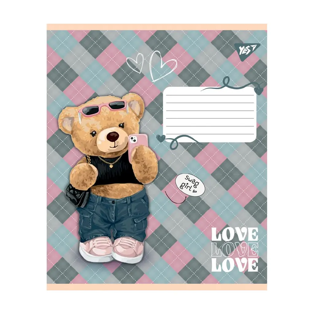 Зошит Yes Yes You are cute А5 12 аркушів клітинка (767891), в асортименті - фото 6
