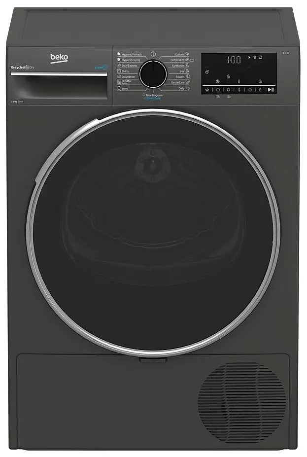Beko Сушильная машина тепловой насос, 8кг, A++, 60см, дисплей, серый - фото 3