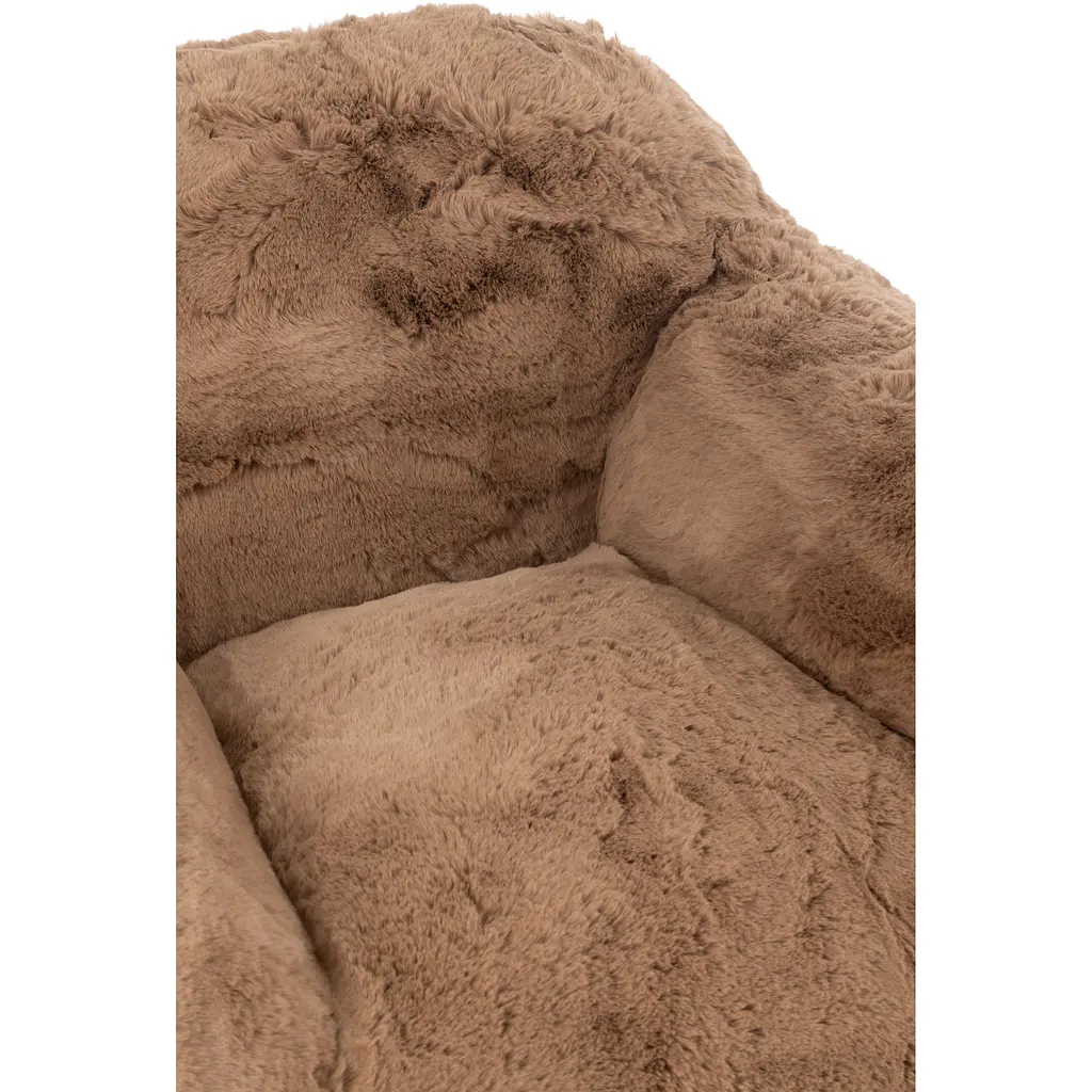 Кресло J-line мягкое коричневое (46445) - фото 3