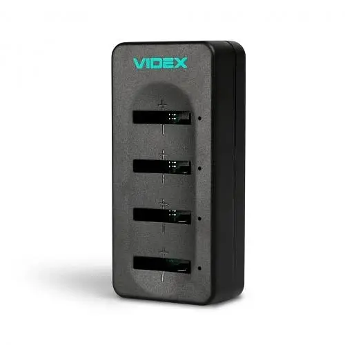 Зарядний пристрій LC420 Black 4 x Li-ion для LIR2016/LIR2025/LIR2032 (60 mAh 4.2V) Videx teh0028620