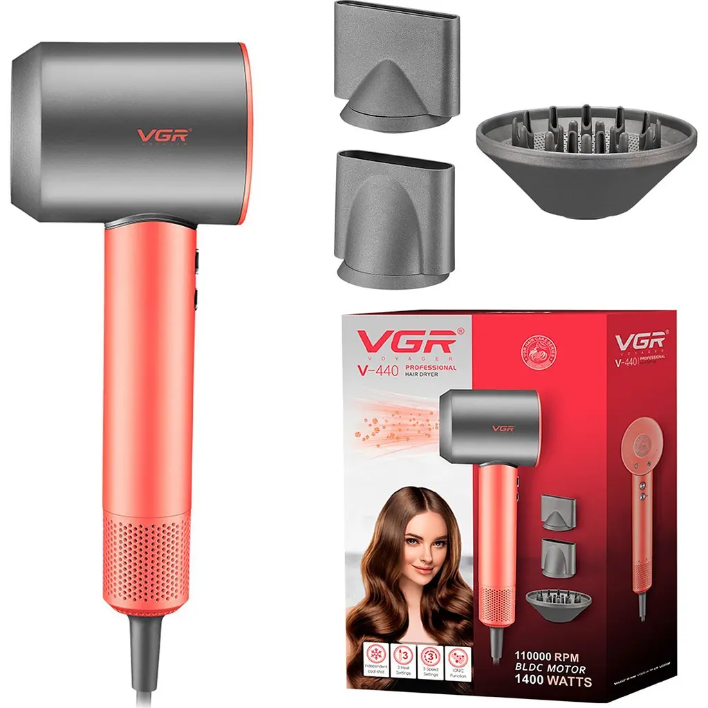 Фен VGR V-440 Orange [156052] - фото 5
