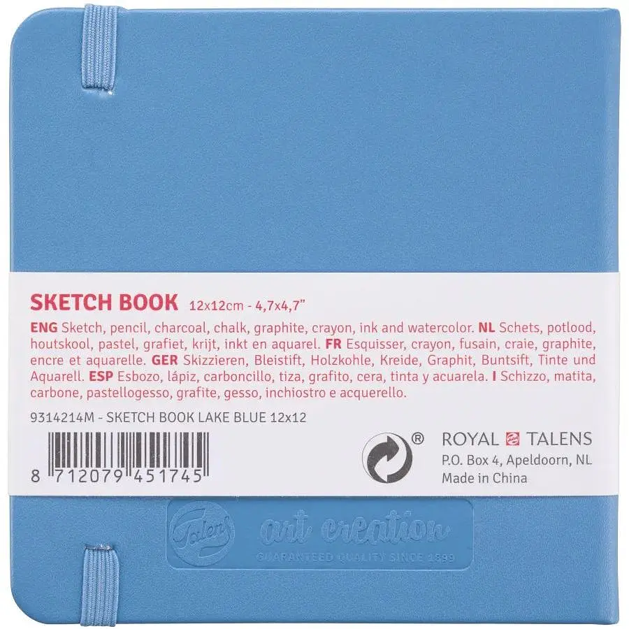 Блокнот для графики Royal Talens Art Creation 12х12 см 140г/м2 80л Lake Blue - фото 2