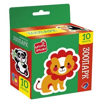 Гра розвиваюча Vladi Toys набір магнітів Зоопарк VT3106-39 Різнокольоровий shop (4820234767090)