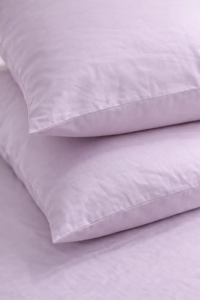 Комплект наволочок Ecotton 70х70 см із сатину 2 шт (арт. 14-3805 Iris) світло-бузковий (24744) - фото 3