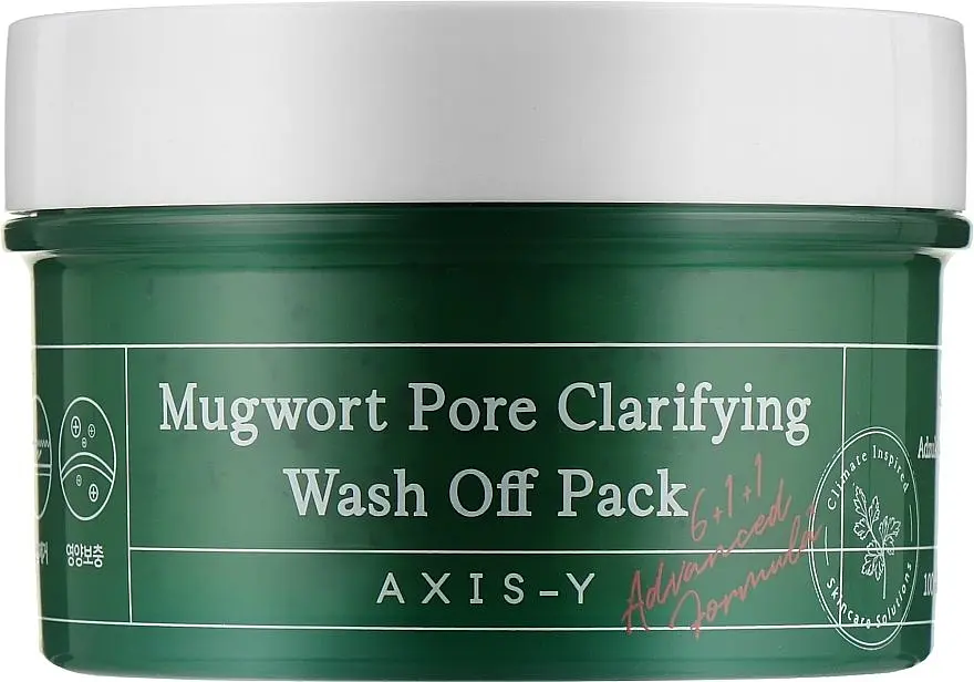 Глиняна маска для проблемної шкіри 100 мл Axis-Y Mugwort Pore Clarifying Wash Off Pack