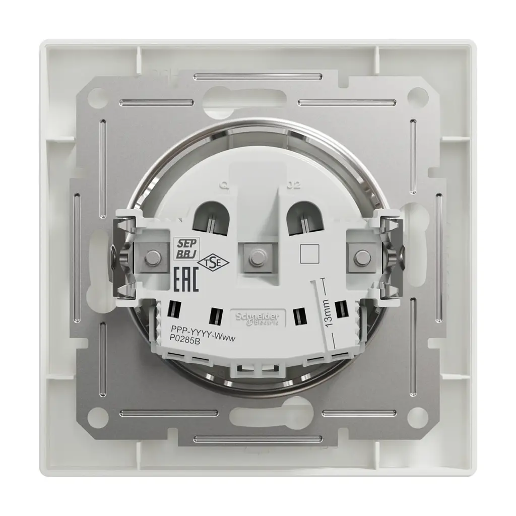 Розетка Schneider Electric ASFORA без заземлення біла (EPH3000121) - фото 8