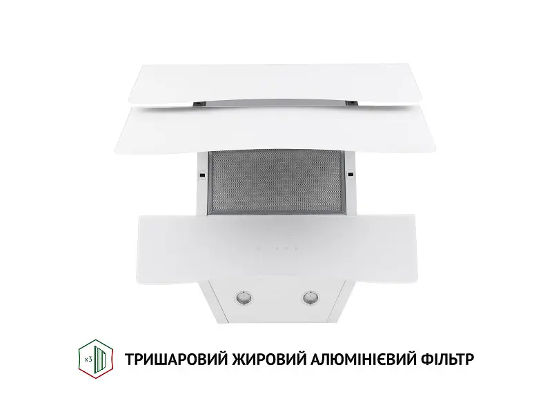 Витяжка Perfelli DNS 6482 D 850 WH LED - фото 5
