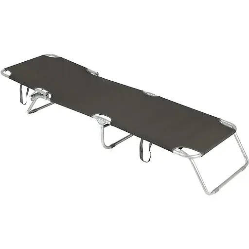 Кровать раскладная Bo-Camp Sun Lounger 3 Positions Anthracite (1304480) - фото 4