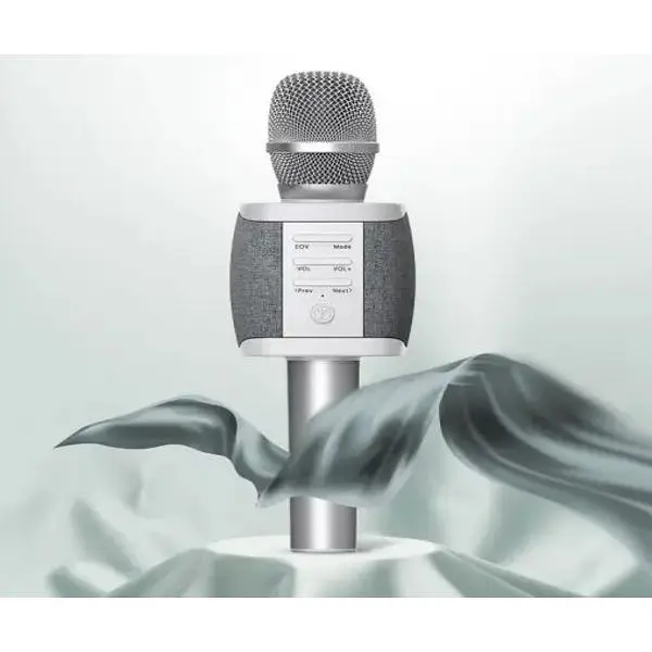 Караоке микрофон Tosing XR-27 беспроводной портативный 2 в 1 функция Bluetooth колонки + режим фонограммы серый (XR-27_1340) - фото 5