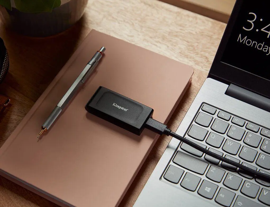 Накопитель внешний SSD Portable USB-С Kingston XS-1000, 2TB Black - фото 5