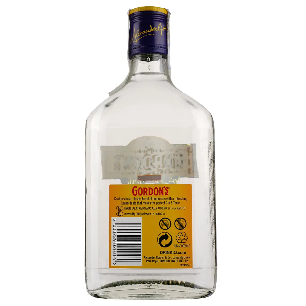 Джин Gordon’s London Dry Gin, 37,5%, 0,35 л - фото 2