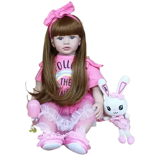 Реалістична Кукла Реборн 60 см силіконова Doll Reborn - фото 2
