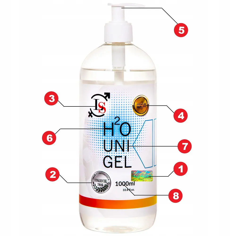 Лубрикант на водній основі Lovestim H2O UNI Gel 1000 мл - фото 3