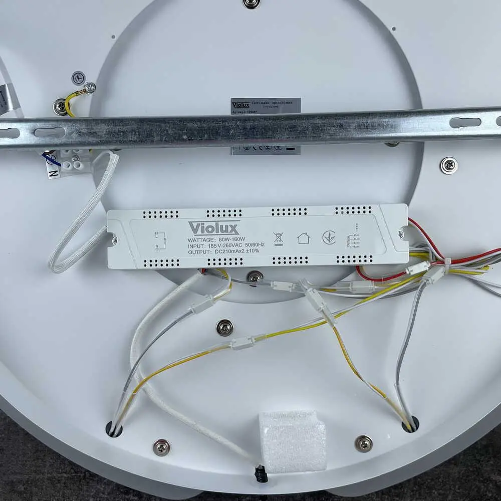 Світильник LED smart MATRIX+пульт 100W 3000-6000K IP20 чорний круг Violux ( 220485 ) - фото 5