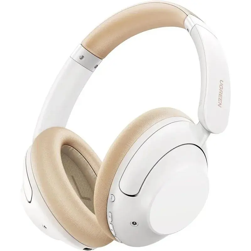 Наушники беспроводные Ugreen HP202 HiTune Max5 Hybrid ANC Headphones (15809) белые - фото 2