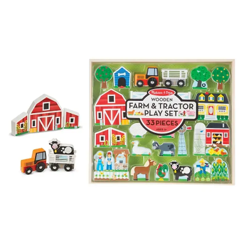 Ігровий набір Melissa&Doug дерев'яний "Ферма і трактор" (MD14800) - фото 3