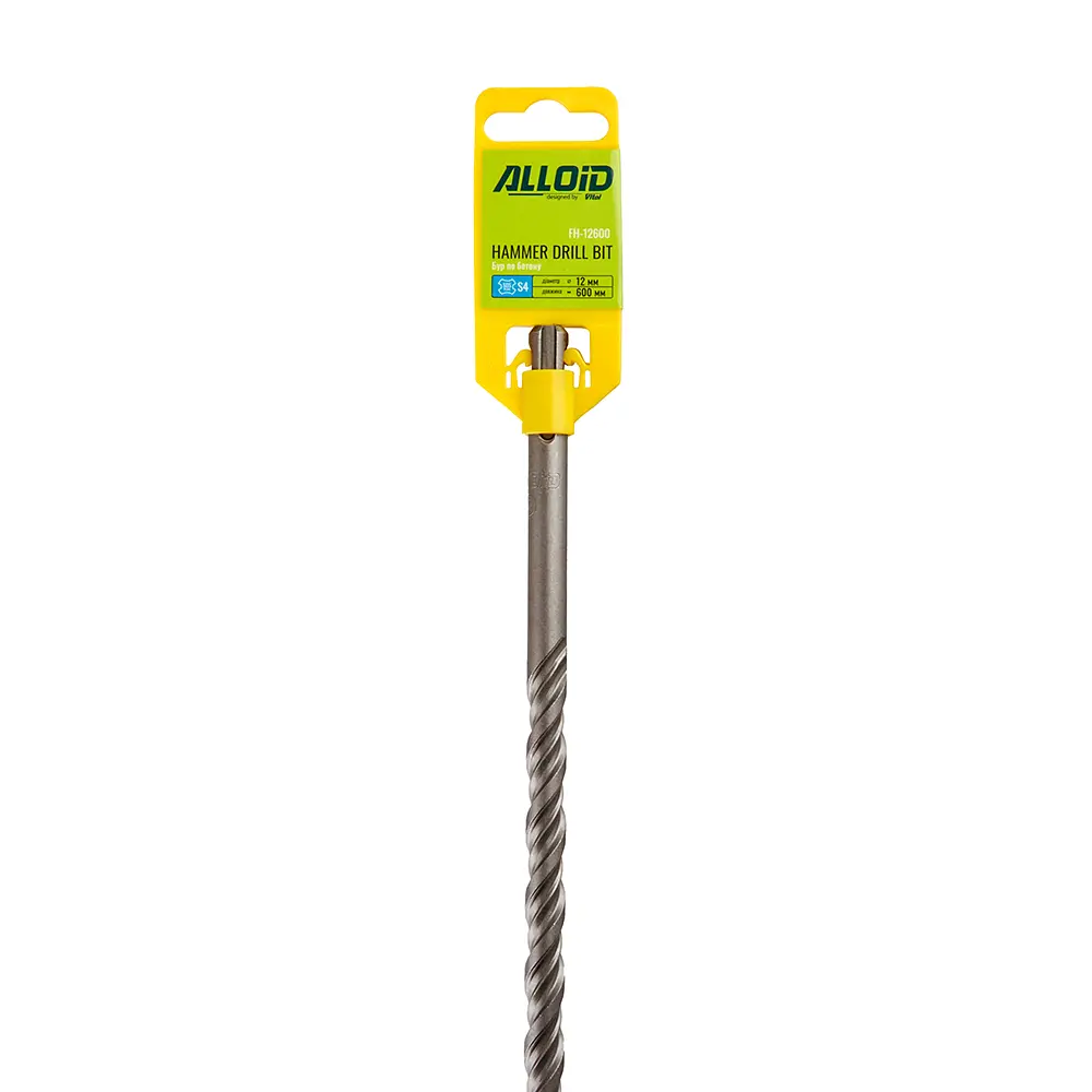 Бур по бетону Alloid Building Tools SDS-plus S4 12x600 мм (FH-12600) - фото 2