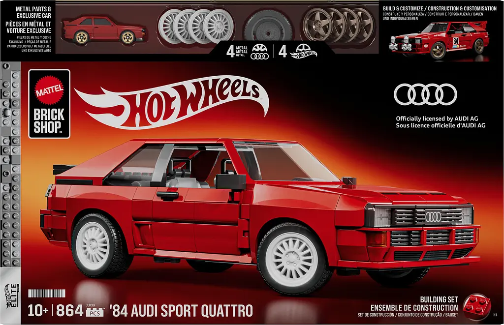 Колекційна машинка-конструктор Mattel Brick Shop Elite Audi ‘84 Sport Quattro (JLK39) - фото 9