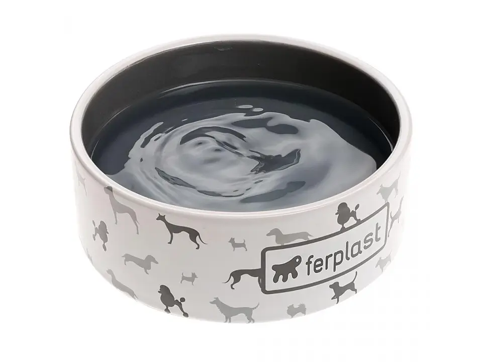 Миска для собак Ferplast Juno Medium керамічна сіра Ø 16.3x6.1 см 750 мл 71092400 - фото 2