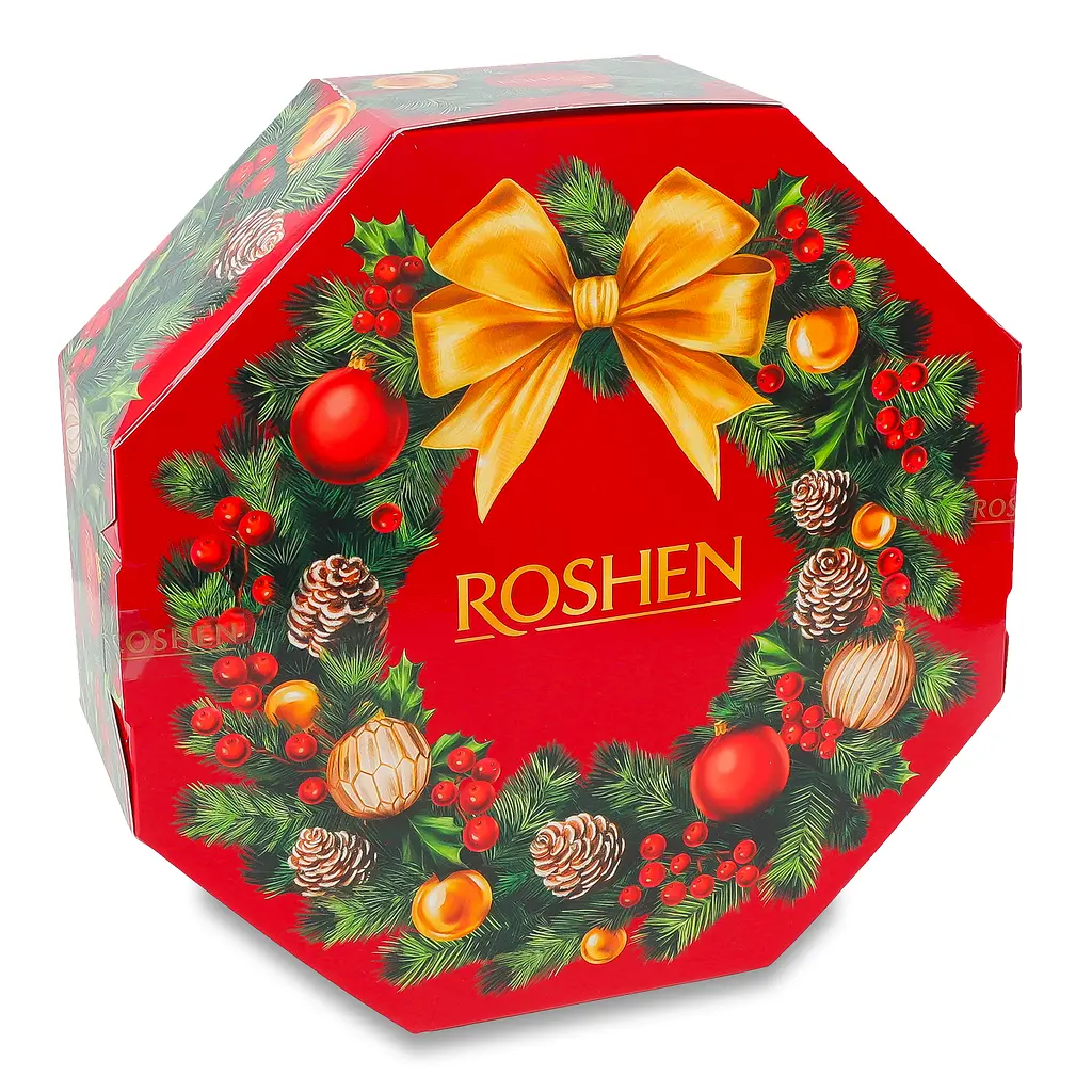 Уцінка. Набір подарунковий Roshen Різдвяний вінок 598 г - фото 2