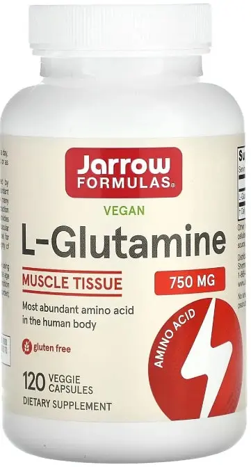 Глутамін Jarrow Formulas L-Glutamine 750 мг 120 капс