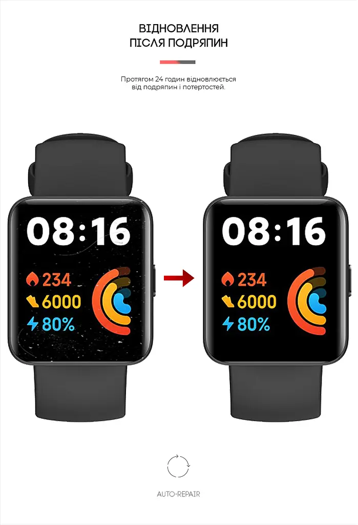 Гідрогелева плівка на годинники Xiaomi Redmi Watch 2 Lite ArmorStandart захисна плівка для смарт годинників прозора (ARM65866) - фото 3