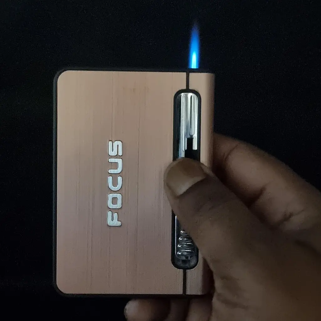 Портсигар на 10 сигарет із запальничкою FOCUS №HL-149 Pink (18316) - фото 5