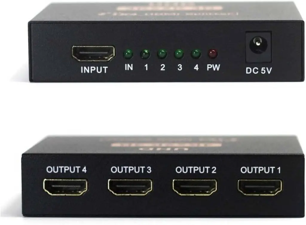 HDMI спліттер 1×4 4K 60Hz із USB-живленням - фото 3
