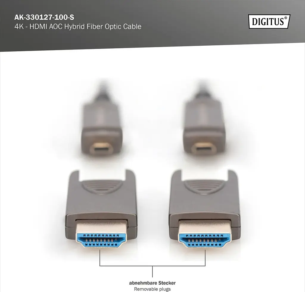 Кабель Digitus HDMI (M/M), 4K, AOC, 10м, черный teh0013677 - фото 10