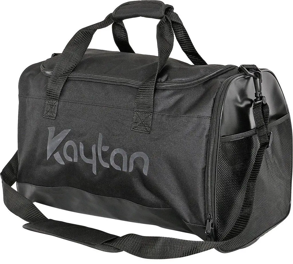 Сумка дорожньо-спортивна Kaytan 40L з відділенням для взуття Чорна - фото 2