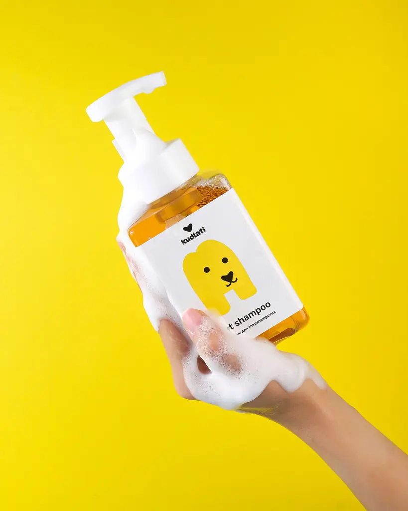 Шампунь-пінка Kudlati для гладкошерстих улюбленців 450 мл - фото 2